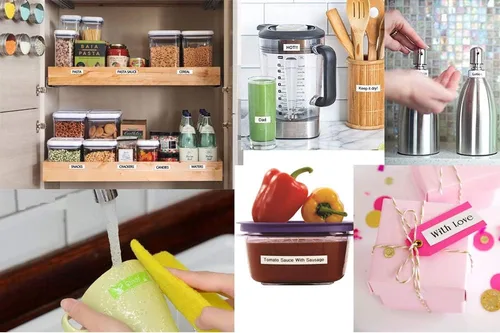 Vista 4 de NEOUZA Cartucho de cinta de etiquetas TZE TZ laminadas, de 15/32 x 15/16 pulgadas, compatible para Brother P-Touch (paquete de 5), TZe-131 Negro