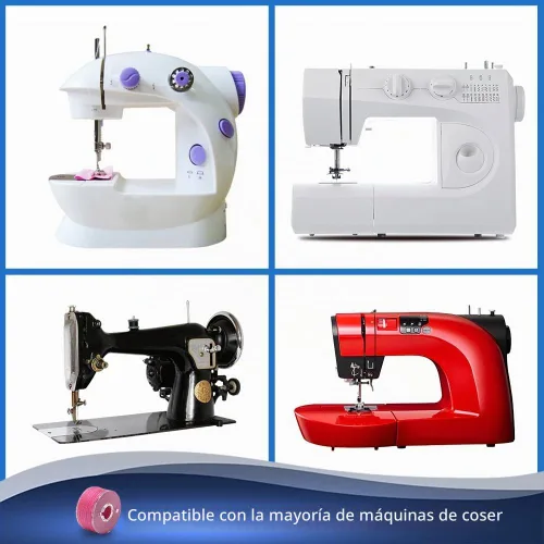 Vista 6 de BetyBedy 36 bobinas de coser preenrolladas con estuche, colores surtidos estándar