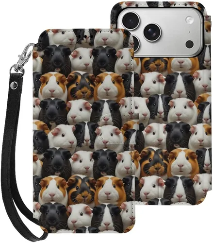Vista 18 de SWEET TANG Compatible with iPhone 17 Pro Wallet Case Women PU Leather Shockproof Protective Folio Flip Cover (Chicken Chickens)