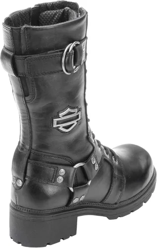 Vista 3 de Harley-Davidson Women's EDA Leather Motorcycle Casual Boot