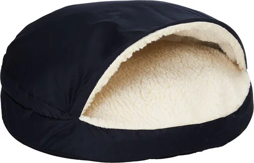 Vista 32 de Snoozer Cama Ortopédica de Lujo Estilo Cueva para Mascotas, Pequeña, Antracita For small sized pets, Removable washable cover, Calming covered dog