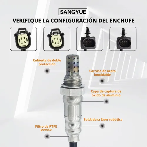 Vista 3 de 4 sensores de oxígeno 1 y 2 para Ford F-150 2011 2012 2013 2014 5.0L/6.2L Upstream + Downstream