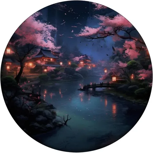 Vista 3 de PopGrip estándar japonés Sakura Cherry Blossom Moon PopSockets estándar