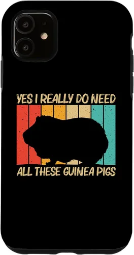 Vista 5 de iPhone 15 Cool Guinea Pig Design For Men Women Cavy Pet Rodent Lovers Case