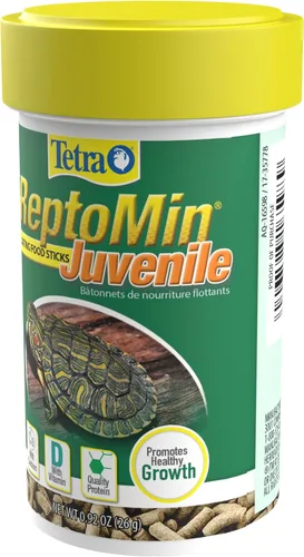 Vista 4 de Tetra ReptoMin Baby - Palitos flotantes para alimentos de 0.92 onzas, para tortugas acuáticas pequeñas, tritones y ranas (paquete de 36)