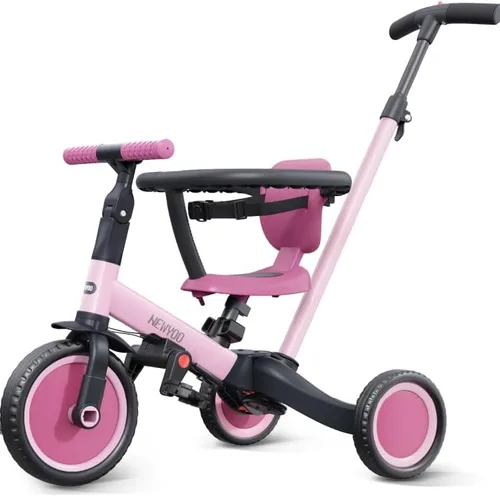 Vista 8 de newyoo Triciclos para niños pequeños de 1 a 3 años, bicicleta de equilibrio para bebés, regalo de Navidad y cumpleaños para niños y niñas, triciclo