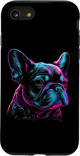 Vista 18 de French Bulldog Retro Design Case for iPhone 17