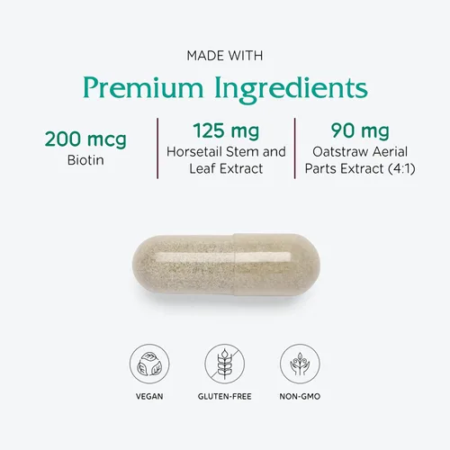 Vista 4 de Vitanica Luminous - Suplemento de apoyo para el cabello, la piel y las uñas - Suplemento nutricional para mujeres con magnesio y selenio