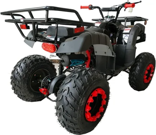 Vista 2 de HHH ATV Quad de 4 ruedas para adultos, de 200 cc, cuatrimoto, tamaño completo, para jóvenes, ATV para jóvenes y grandes (negro)
