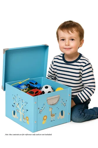Vista 2 de GroWings Caja de recuerdos para bebés, gran almacenamiento de memoria para recién nacidos, adecuada para niños y niñas, regalos fuertes, duraderos