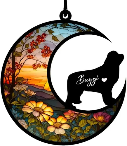 Vista 76 de Atrapasoles conmemorativos personalizados para perros Akita, nombre de perro personalizado, adorno de pérdida de perro, regalo para amantes