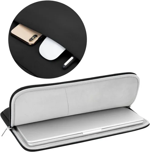 Vista 5 de RAINYEAR Funda para laptop de 11 pulgadas, bolsa de forro suave con bolsillo frontal y bolsa de accesorios, compatible con MacBook Neo A18 MacBook