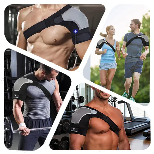 Vista 7 de Manguito rotador para aliviar el dolor y apoyo, inmovilizador ajustable para manguito rotador desgarrado, lesiones de hombro, recuperación