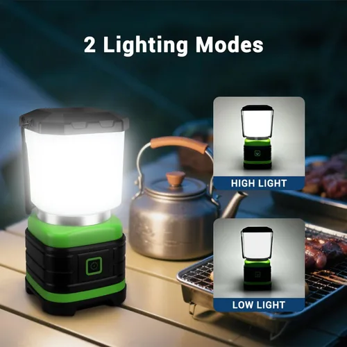 Vista 4 de EXTRASTAR Linterna de campamento, linternas para cortes de energía, 2 modos de flash, 260 lúmenes máximos, equipo de campamento alimentado por