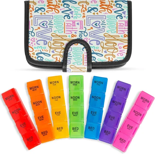 Vista 9 de Organizador de pastillas por vive, Estuche negro, 1
