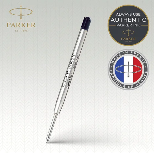 Vista 2 de Parker Quinkflow - Recambio de tinta para bolígrafo, punta media, color negro