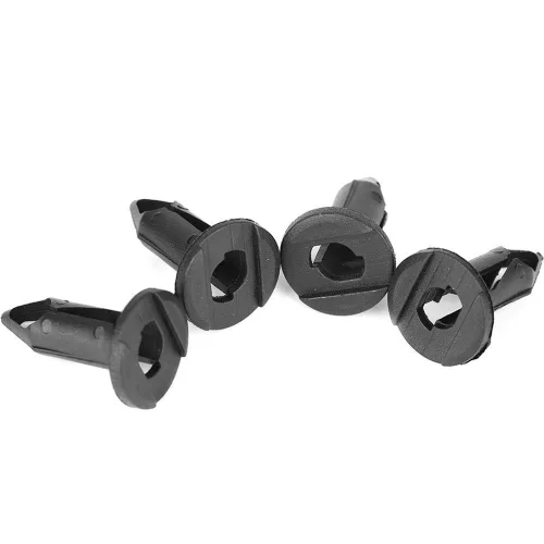 Vista 3 de 100 Uds remaches de parachoques de coche negro plástico clips sujetadores coche cuerpo plástico empuje Pin remache