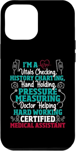 Vista 10 de iPhone 12 Mini Asistente Médico Certificado - Funda CMA de Verificación Vital Nurse Life