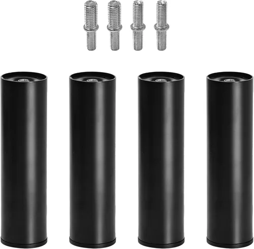 Vista 9 de Patas de metal de 2 pulgadas de repuesto para base de cama ajustable eléctrica, tornillo no ajustable en patas cortas