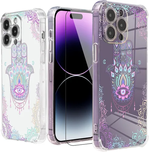 Vista 30 de Roemary Funda de jirafa para iPhone 7/8/SE 2020 con diseño floral de jirafa, patrón floral con protector de pantalla