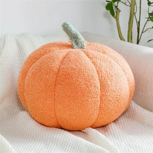 Vista 8 de Almohada de calabaza, cojín con forma de calabaza, almohada de felpa de calabaza, decoración de almohada de calabaza, cojín decorativo de calabaza