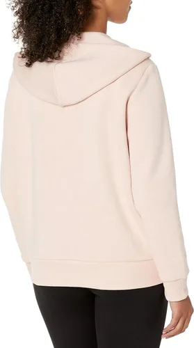 Vista 2 de Reebok Sudadera con capucha y cremallera completa con logotipo pequeño para mujer
