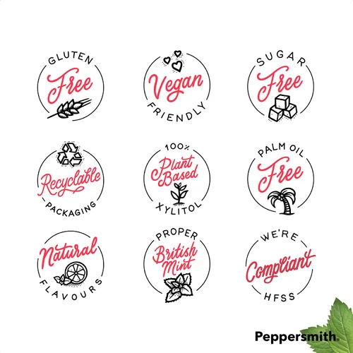 Vista 5 de Peppersmith Mentas dentales de fresa 12x15g