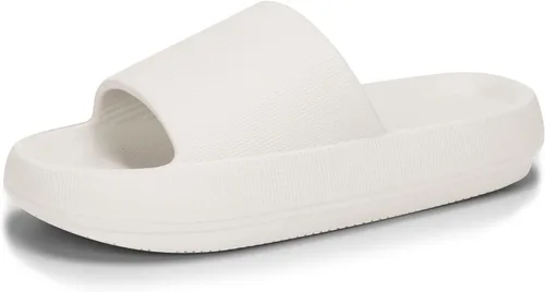 Vista 14 de welltree Sandalias antideslizantes para mujeres y hombres, sandalias antideslizantes para baño y ducha, suela gruesa suave para interiores
