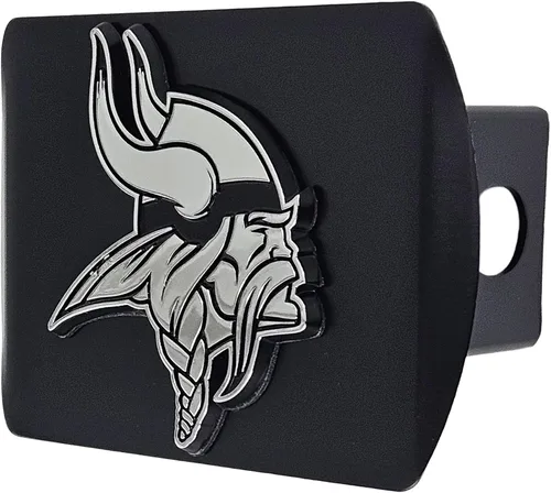 Vista 5 de FANMATS NFL Unisex-Adult Black & Chrome Logo Negro