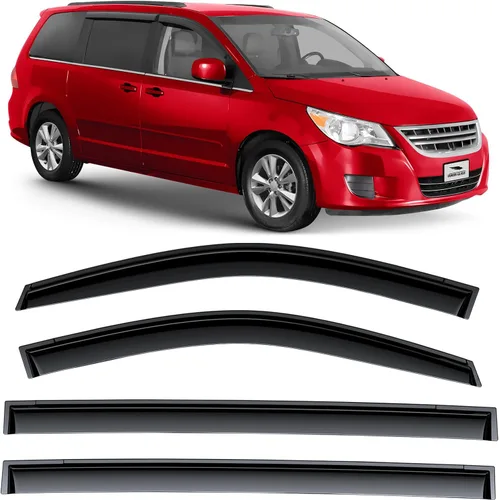 Vista 12 de Voron Glass - Cinta adhesiva de borde cromado, protectores de lluvia extra duraderos para Ford Edge 2015-2024, deflectores de ventana, viseras