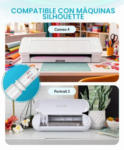 Vista 5 de Cuchillas Kraft de Silhouette Cameo 2mm - Paquete de 2 unidades Cuts Chipboard, Leather, Foam - Cameo 4 Blade Compatible with Cameo 3, Portrait 2