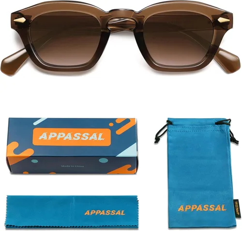 Vista 5 de Gafas de sol cuadradas retro pequeñas para mujeres y hombres rectángulos AP3680