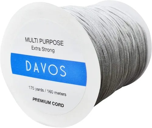 Vista 11 de Cordón trenzado de nailon negro extra fuerte hilo multiusos 0.059 in x 175 yardas 524.9 ft para fabricación de joyas, cuentas de Shamballa