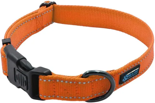 Vista 16 de Max and Neo NEO - Collar reflectante con hebilla de nailon para perro, donamos un collar a un rescate de perros por cada collar vendido (XS, negro)