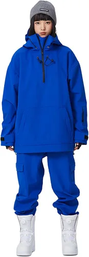 Vista 21 de RIUIYELE Traje de esquí para mujer, chaqueta y pantalones de snowboard para deportes al aire libre, traje de nieve con aislamiento impermeable
