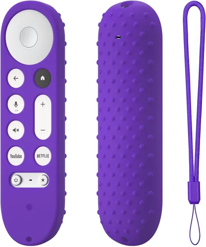 Vista 16 de Funda de silicona para Google TV Streamer 4K Google TV (4K) Voice Remote 2024 Funda de silicona antideslizante (rojo)