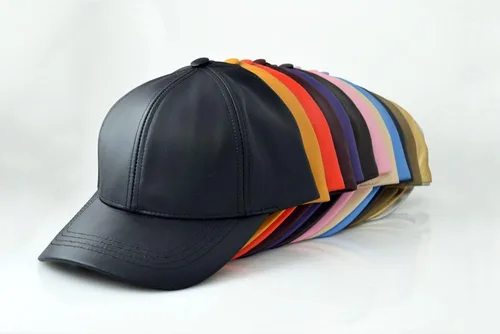 Vista 8 de Gorra de béisbol ajustable de piel de vaca genuina fabricada en Estados Unidos