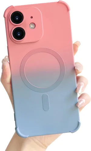 Vista 20 de Funda magnética para iPhone 12 de 6.1 pulgadas con protector de lente de cámara, protección contra caídas [compatible con Magsafe] Funda delgada