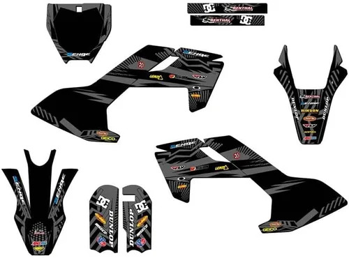 Vista 8 de Kit de base gráfica Mini TC 50 Mayhem Black Senge 2018-2023 compatible con Husqvarna