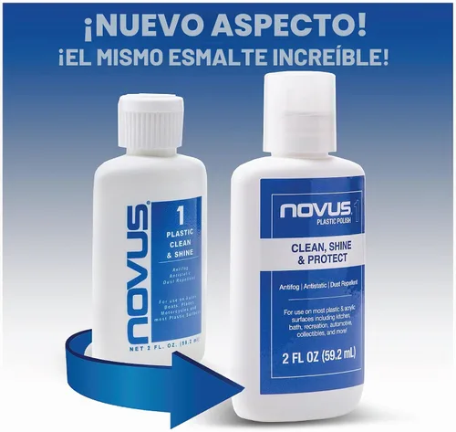 Vista 2 de Novus 7056 Pulidores de plástico 8 onzas