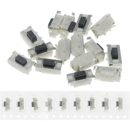 Vista 2 de 100 unidades CC12V 50mA Micro Tact Switch Touch 3 * 6 * 3.5 3x6x3.5 SMD para MP3 MP4 Tablet PC Botón Bluetooth (Color : Bolsas)