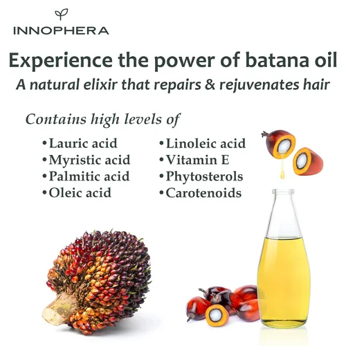 Vista 4 de Aceite de batana para el crecimiento del cabello y el cuero cabelludo - Con aceites de jojoba, argán, romero y lavanda - Suero natural vegano