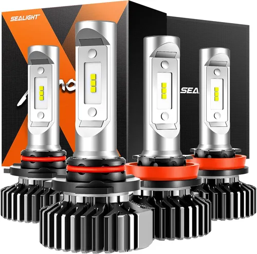 Vista 13 de SEALIGHT Bombillas HID D1S D1R, 6500K blanco frío 10X brillo HID Xenón ensamblaje de repuesto 66144 66140 85140 85140 85415 (85415C1) 0.01S