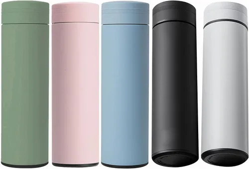 Vista 5 de ZTGD Termo de café de 16.2fl oz, botella de café, botella de infusor de té, botella de agua deportiva, botella de gran capacidad, botella de vacío