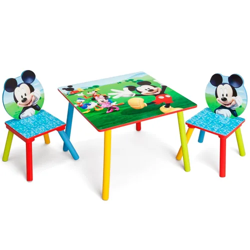 Vista 9 de Delta Children - Juego de mesa y sillas para niños con diseño de Disney Minnie Mouse, set de 3 piezas (incluye 2 sillas) - Ideal para hacer