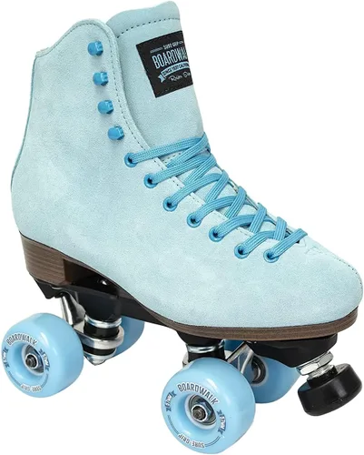 Vista 7 de Sure-Grip Boardwalk - Patines de ruedas unisex para exteriores con botas de cuero retro y ruedas 82A