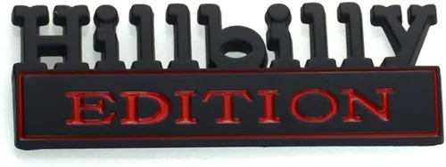 Vista 3 de HILLBILLY EDITION EMBLEM - Placa de identificación 3D para automóvil, camión, SUV, compatible con Chevy Silverado 1500 2500 Chevrolet C10 C15