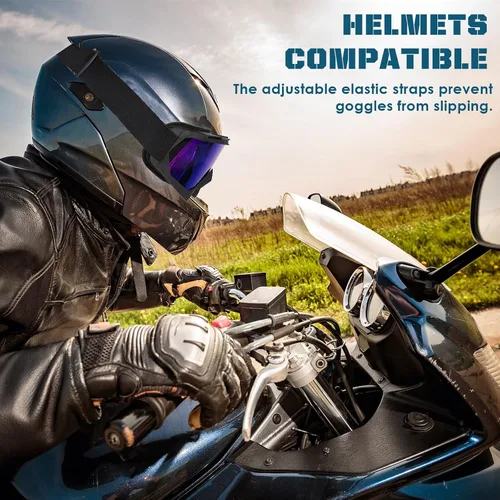 Vista 4 de OXG - Gafas para motocicleta, cuatrimoto y bicicleta de motocross, gafas de motocicleta para hombres, gafas de motocross, gafas de esquí, protección