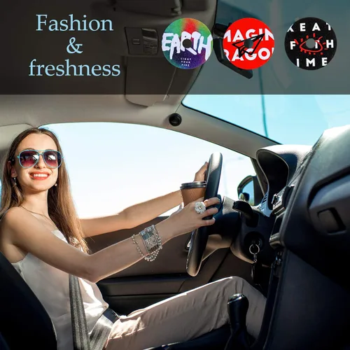 Vista 7 de Frienda 30 Piezas Ambientador de Aire para Coche con Forma de Tocadiscos, Recambios de Clip de Ventilación, Difusor de Fragancia, Tabletas