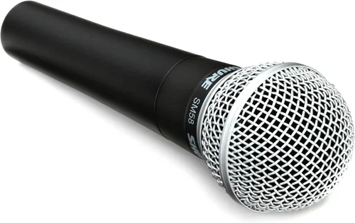 Vista 3 de Shure SM58 Pro XLR Micrófono dinámico con trípode para micrófono, micrófono cardioide profesional de estudio y rendimiento en vivo para voces